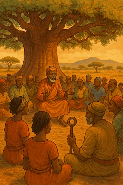 A Namibian fable: Under the Baobab